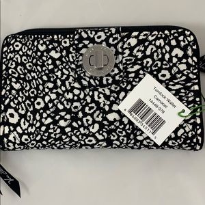 Vera Bradley turnlock wallet camocat NWT